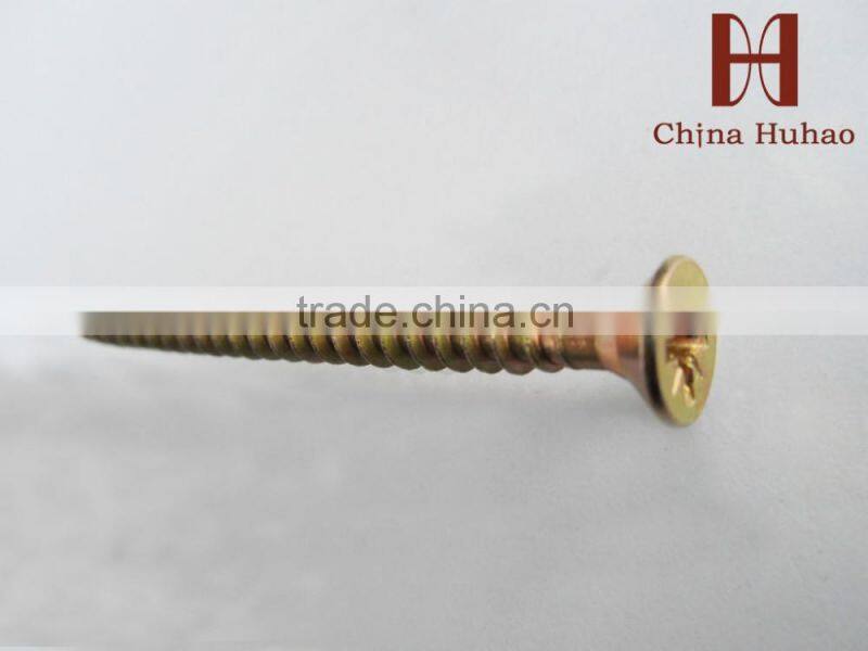 yellow zinc stainless furniture screw from china manufacturer supplier shipping in tainjin port