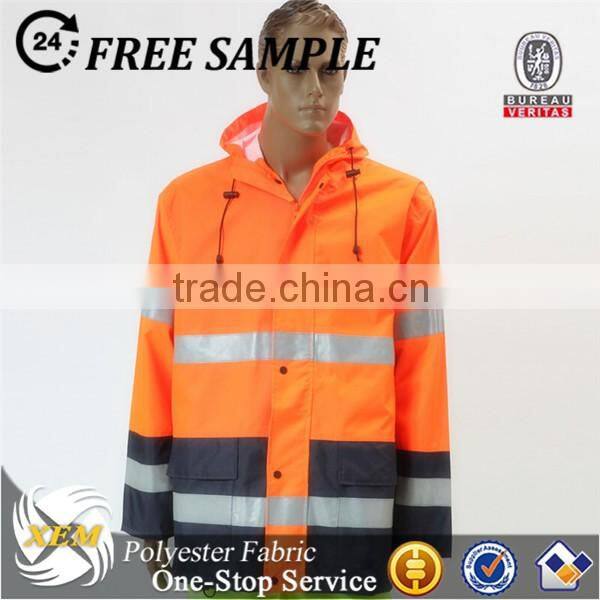 210t waterproof polyester pu coated taffeta fabric