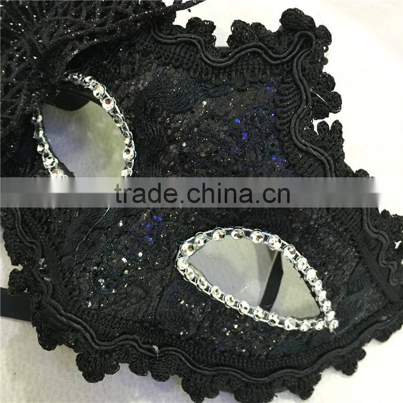 Fashion party mask, venetian mask, halloween mask with flower