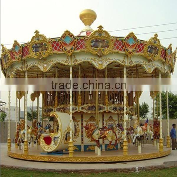 2016 kids amusement parks Luxury merry go round carousel for sale