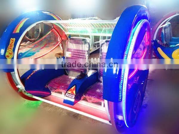 Factory direct sales rotating kid ride , outdoor amusment park equipment swing happy car with LED