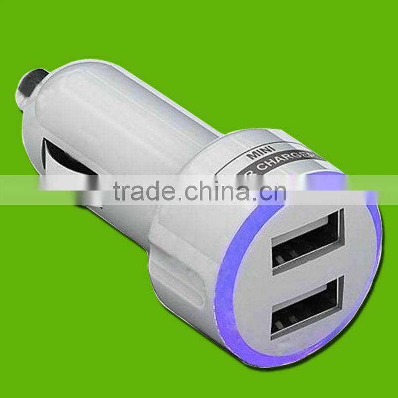 5V 2.1A high speed dual usb mobile phone car charger