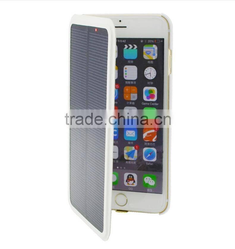 For iPhone 6s plus Solar Battery Case,4200mAh Portable Solar Power Bank Backup External Battery Charger Case For iPhone 6 Plus