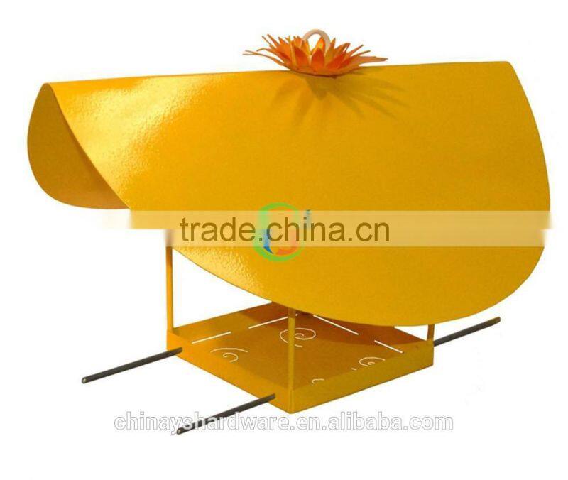 Rectangle galvanized metal bird feeder