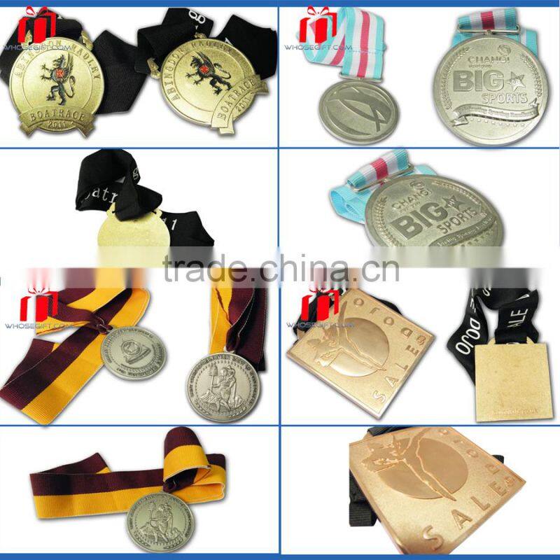 Hot Sale Gold / Nickel / Bronze Customize Soccer Medal Trophy And Medals