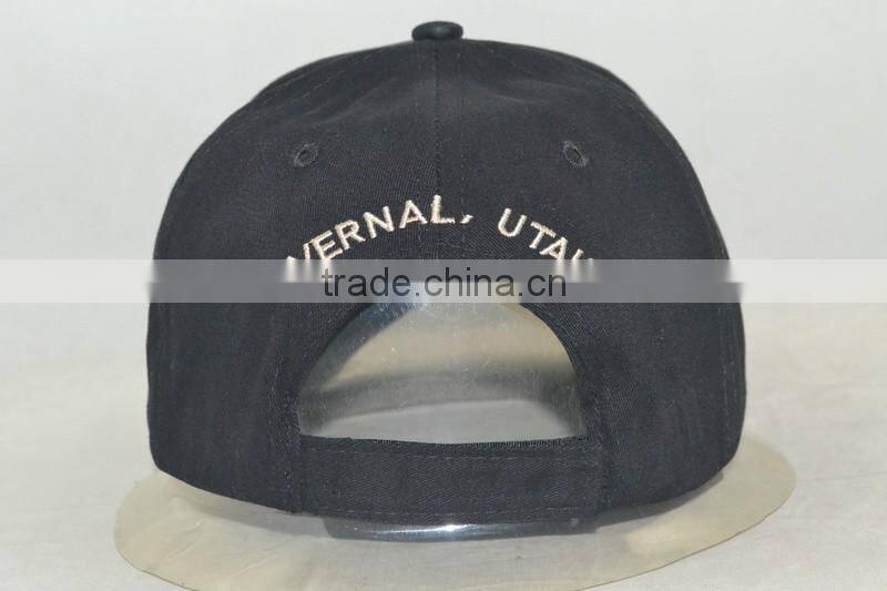 Guangzhou hat factory professional custom / / embroidery logo / 100% cotton/black and yellow baseball caps