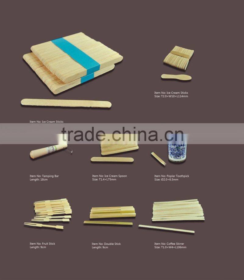 2015 hot sale ice cream wooden spoon disposable