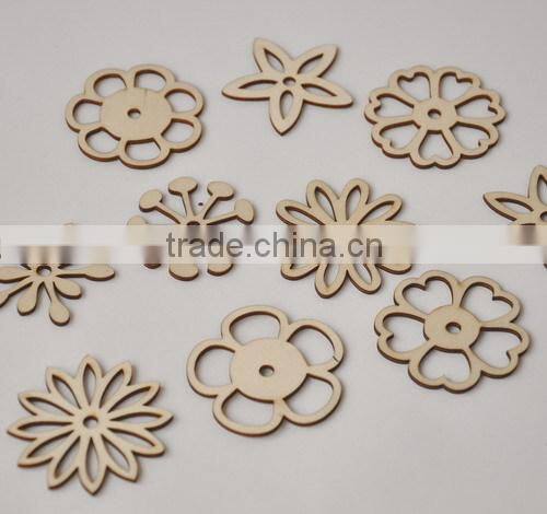 wood veneer shapes, wooden flower