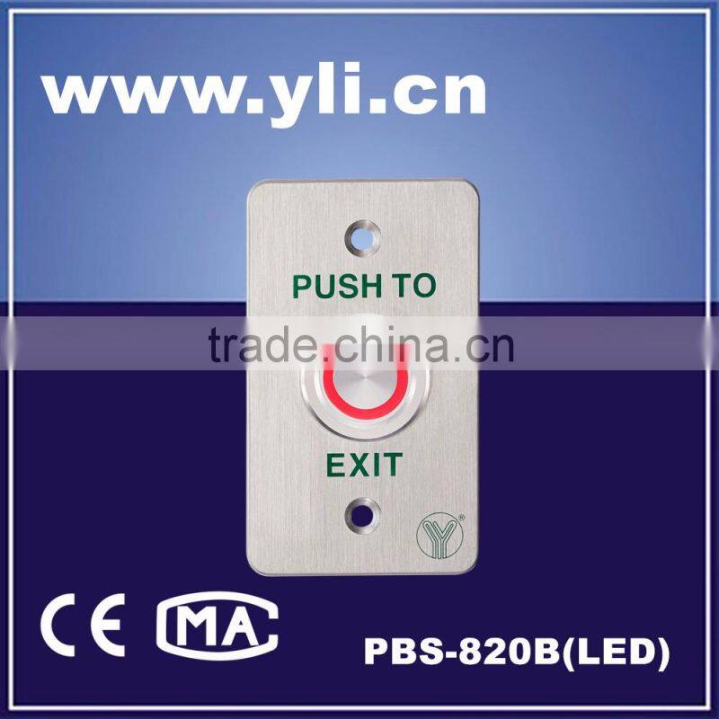 Waterproof Piezoelectric Exit Button with LED