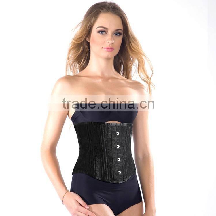 Charmian Women's 26 Spiral Steel Bones Denim Waist Cincher Body Shaper Corset