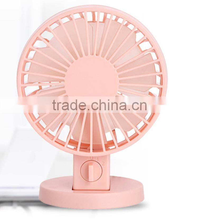 hot sale OEM USB fans with colorful style ajustable switch double leaves mini fans
