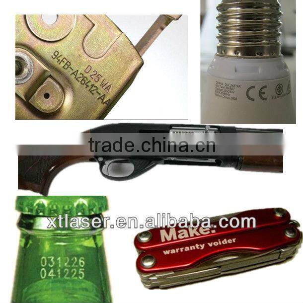 automatic inputting and outputing stainless steel rod / household utensils cabinet titanium laser marking machine