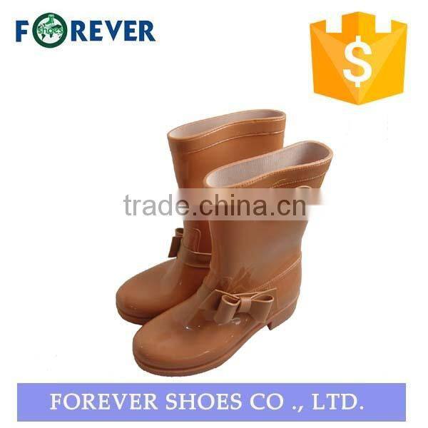 high heel pvc rain woman working safety boot shoes