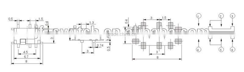 SK-1390-A power slide switch
