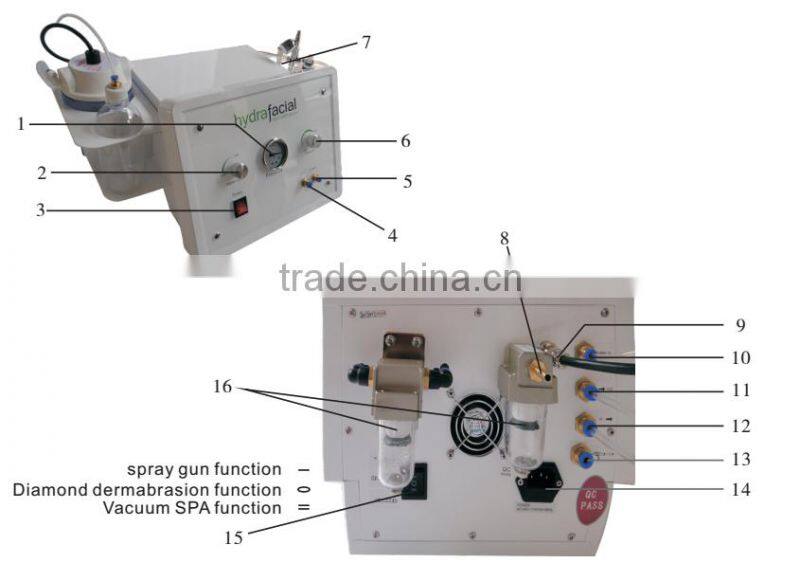 Microdermabrasion diamond ms07/Diamond Microdermabrasion machine