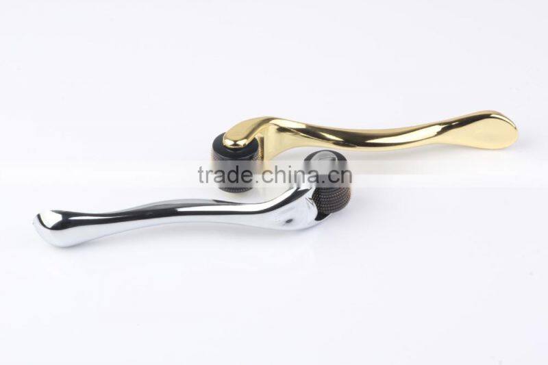 0.5mm,1.0mm size Popul face skin care golden,silver color Derma Roller -L015