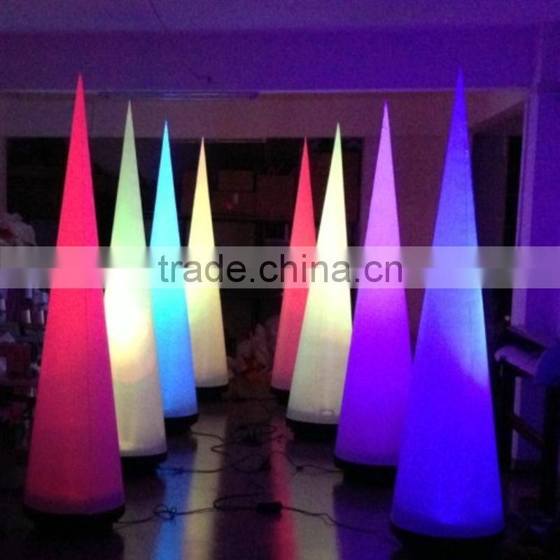 New type rgb led inflatable pillar tube for Birthday Party
