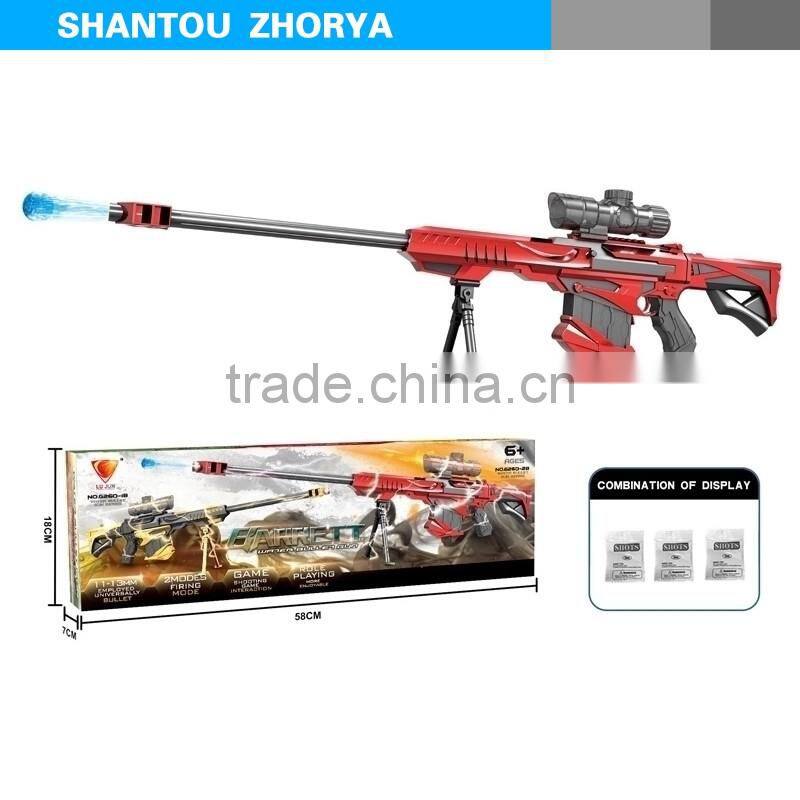 Zhorya hot selling red hand pumping water bullet gun Barrett M82A1