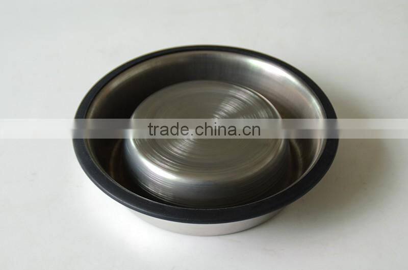 2016 pet mental design small bowl, removable dog bowl hotsale,bone shape bowl