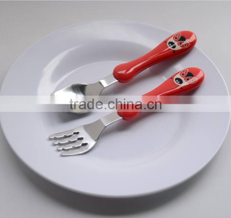 Portable and Hot Sale Kids Cutlery Set with Cute Handle