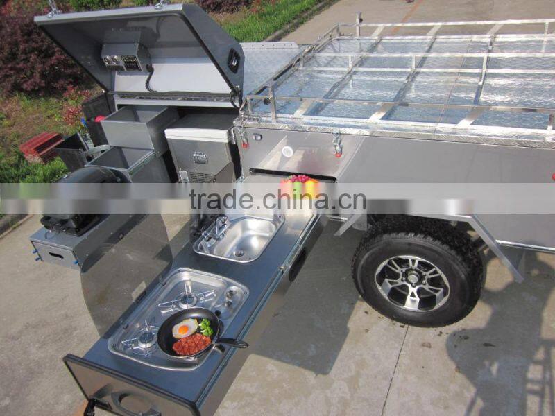2017 hot sale off road travel trailer tent trailer camper trailer