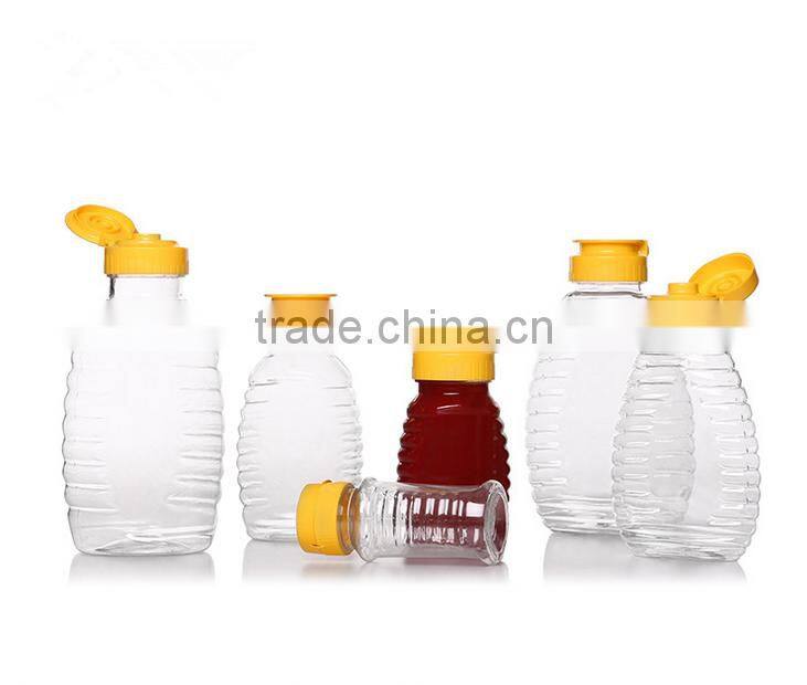 150g 255g 350g 500g Food Grade Silicone Plastic Honey Bottle Honey Squeeze Bottle