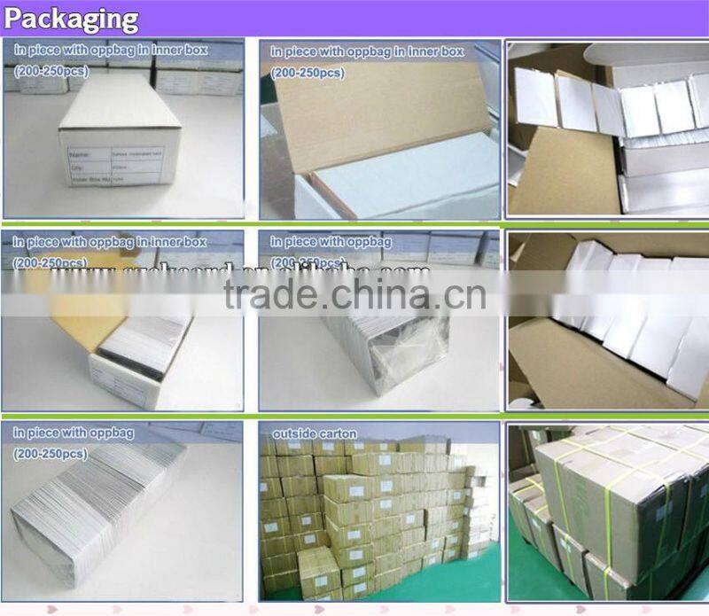 fashion high quality transparent clear plastic membership cards