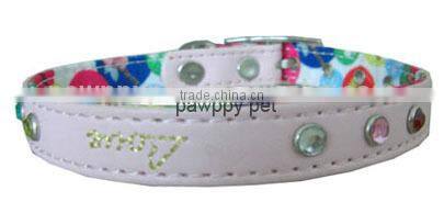 Cute Hot Sale Flower Leather Cat Adjustable Collar