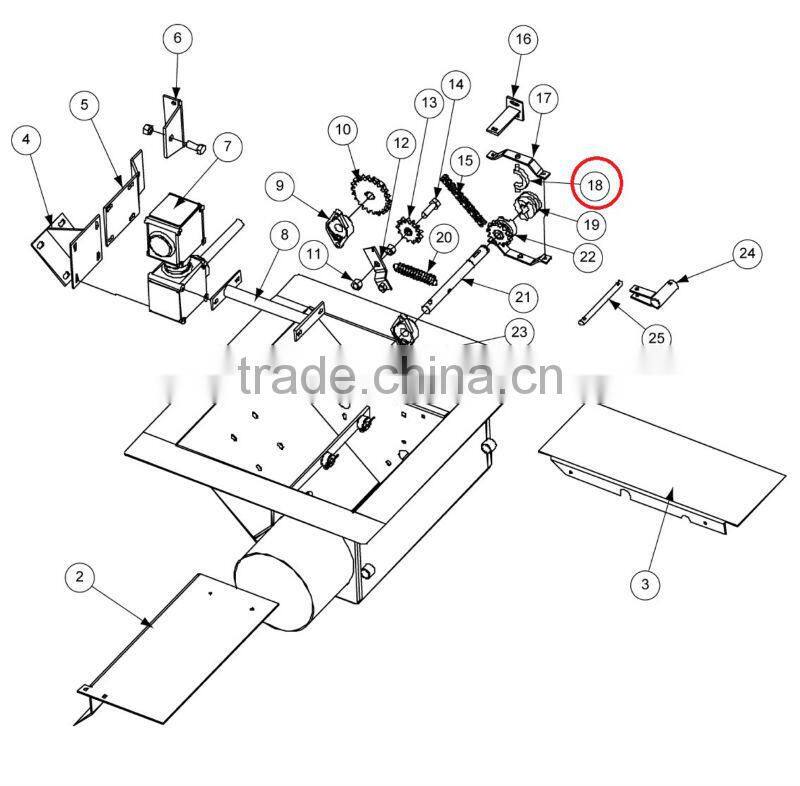clutch yoke for cereal grain drying and conveyor system