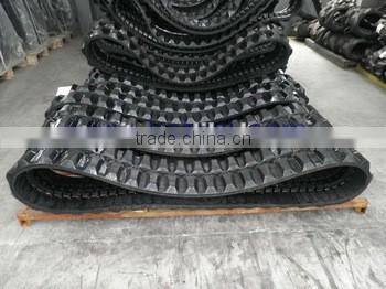 Mini excavator bulldozer parts custom rubber tracks , atv rubber track system