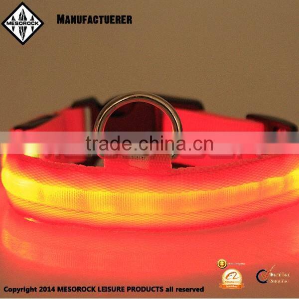 Wholesale Adjustable Sizes with Plastic Snap Closure Pet Collar Led Dog Collar