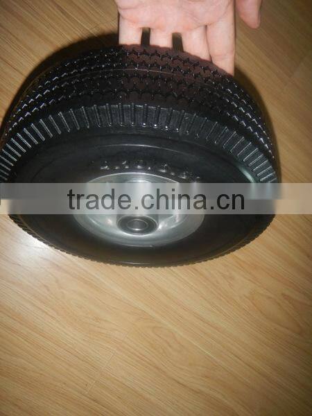 China pu wheels 3.50-4 with plastic rim for wagon