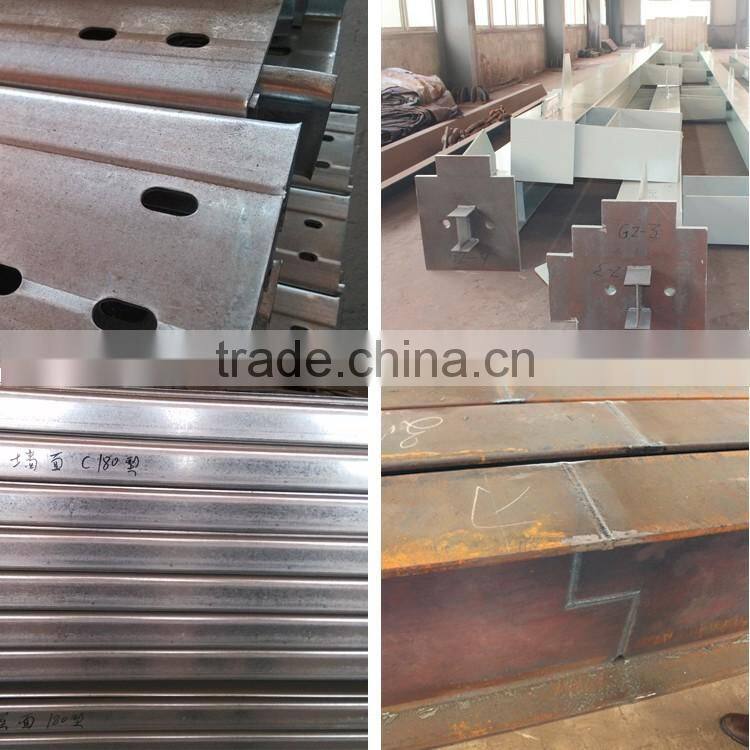 Prefab light structural steel 4S car showroom display stands