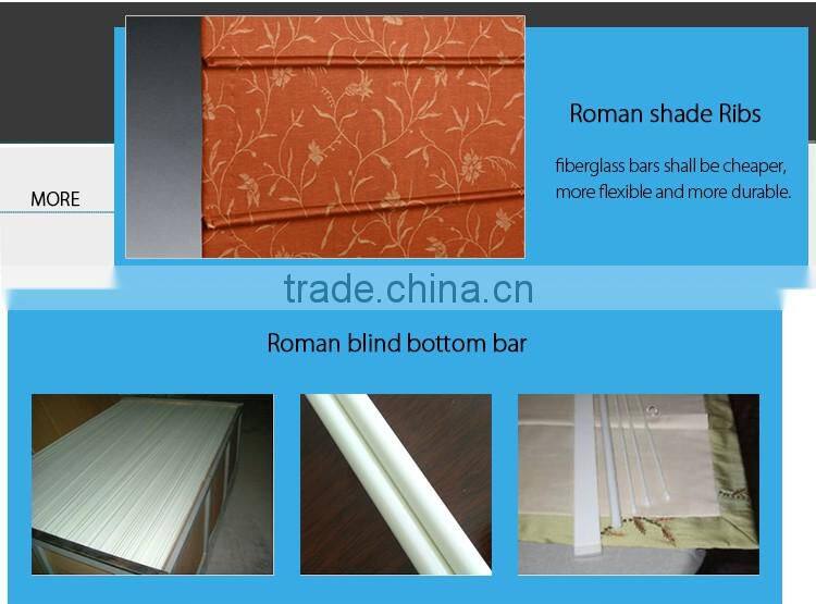 high strength light weight fiberglass roman blind rod
