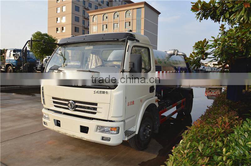 Dongfeng 5cbm vacuum sewage suction truck for sale