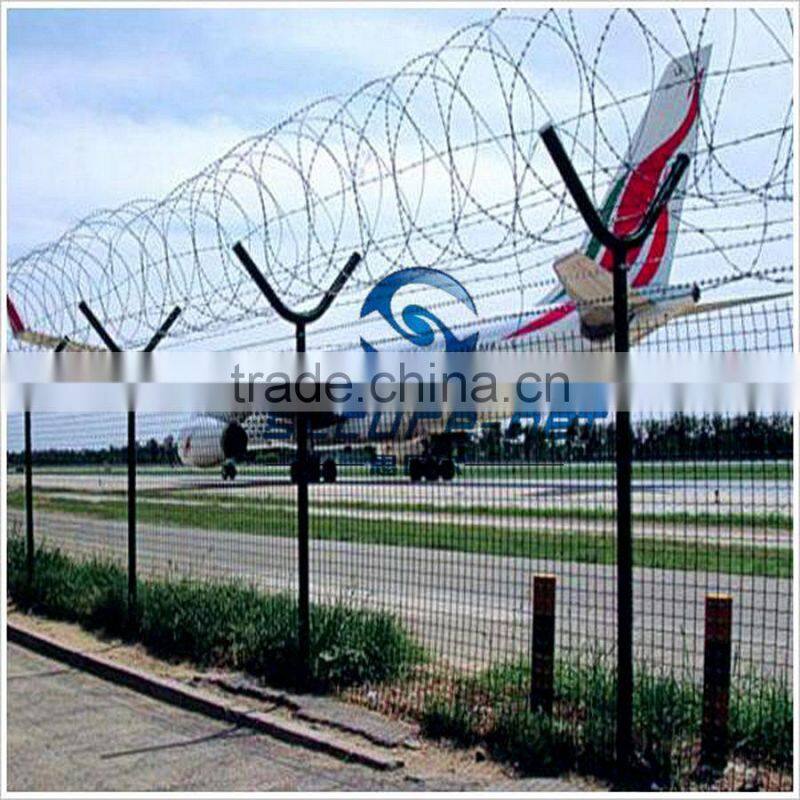 razor barbed airway protect industrial airport safety fence