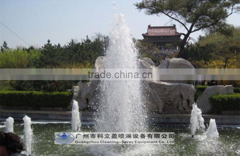 Low pressure copper water jet fountain nozzles