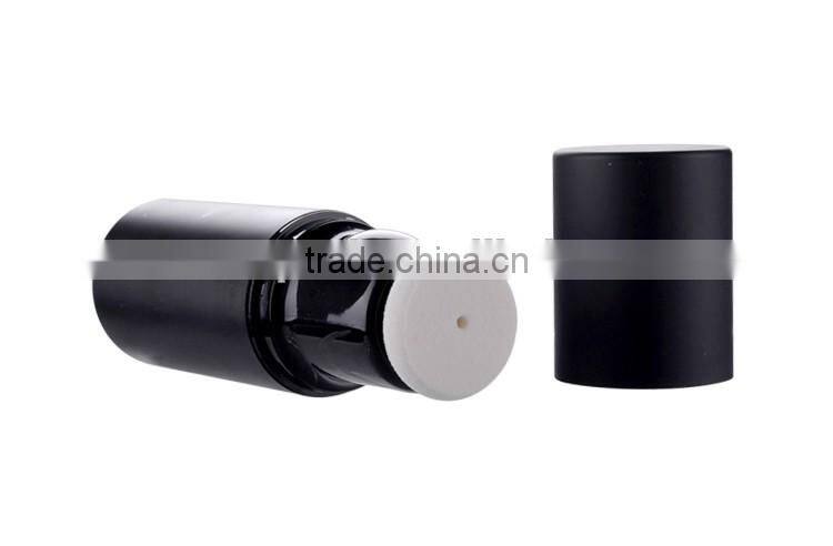 Plastic black airless bottle/30ml airless bottle