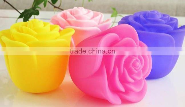 small size romantic colorful rose shaped flashing night lights