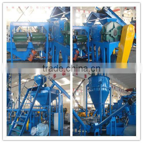 Automatic waste tyre recycling machine