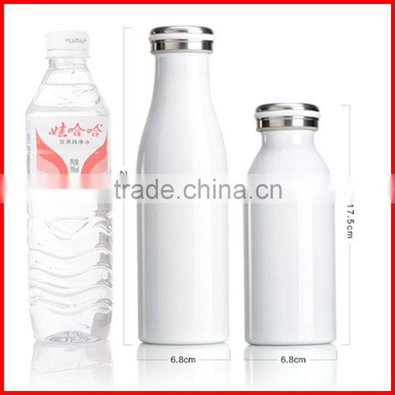 LOGO customized Stainless steel 304 wholesale Ms& children gift Milk bottle thermos flask vacuum cup