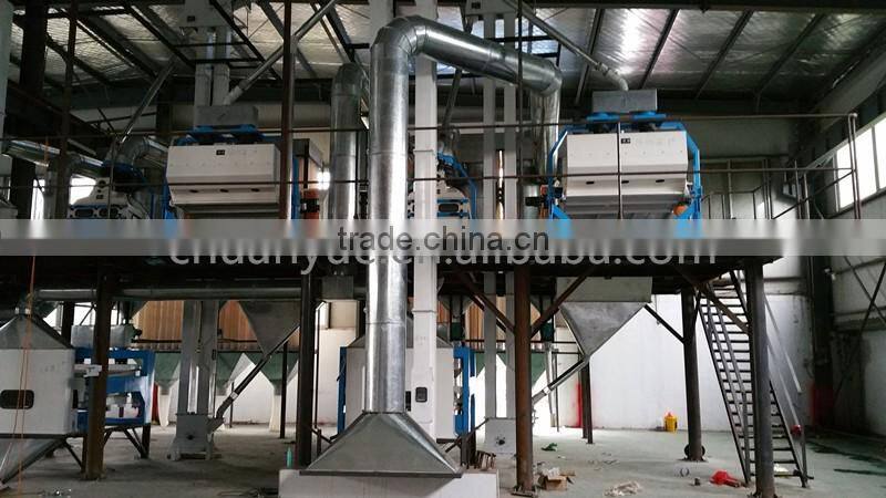 High efficiency 5TPH lentil cleaning and splitting line