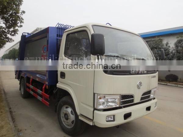 95hp DONGFENG 4*2 Rubbish Compactor Truck 5 m3