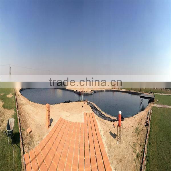 Supply woven fabric HDPE Water Tank Liner /black lining for fish farm pond/plastic geomembrane liners
