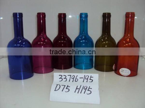 wine bottle tea light candle holder; decorative candle holder