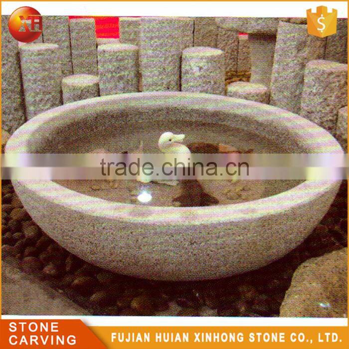 Stone Decorative Hand Carve Bird Carving Water Bowl