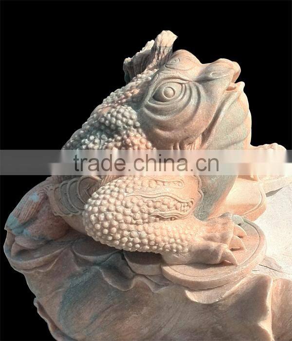 Garden decorative marble frog statue