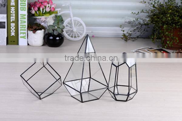 Micro landscape terrarium ornament hanging crystal glass flower vase