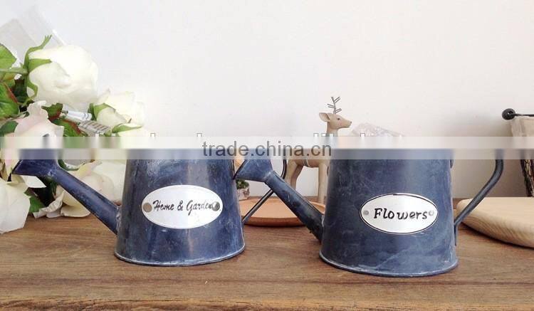 handmade in china home and garden black rustic decorative cheap watering cans wholesale