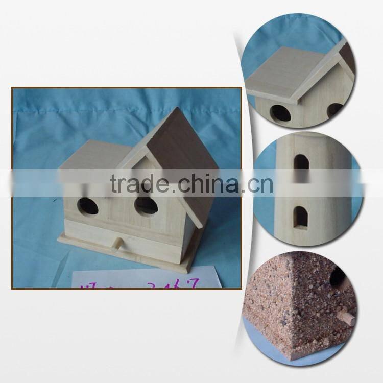 Decor Wooden Bird House Feeder Model